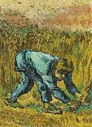 Vincent Van Gogh Reaper with Sickle oil painting reproduction
